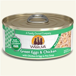 Weruva Green Eggs & Chicken with Chicken & Egg in Pea Soup 5.5oz. Case Of 24
