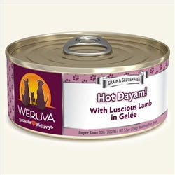 Weruva Dog Hot Dayam! with Luscious Lamb in Gel?e 5.5oz. Case Of 24