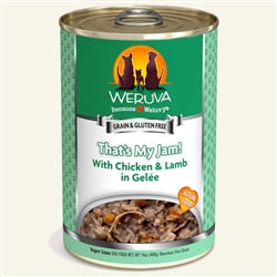 Weruva Dog That's My Jam! with Chicken & Lamb in Gel?e 14oz. Case Of 12