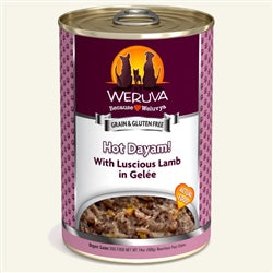 Weruva Dog Hot Dayam! with Luscious Lamb in Gel?e 14oz. Case Of 12