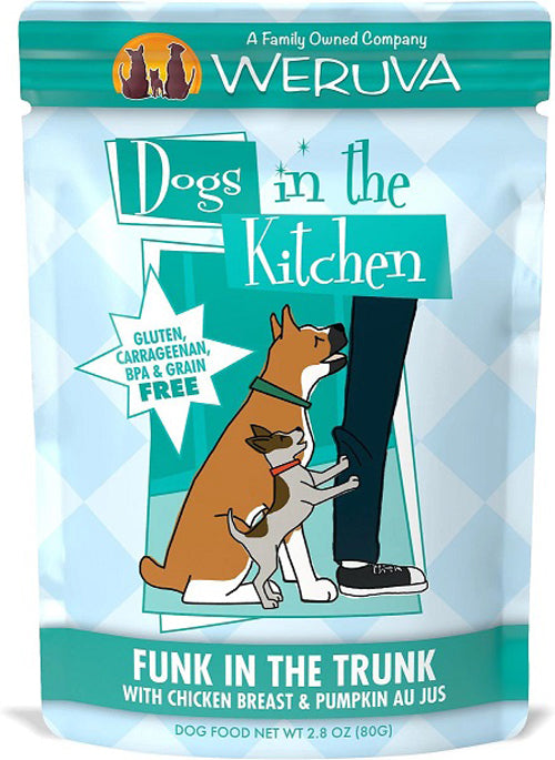 Dogs In The Kitchen Dog Funk In Trunk with Chicken & Pumpkin 2.8oz. Pouch (Case Of 12)
