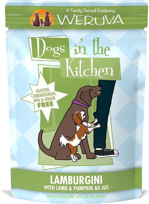 Dogs In The Kitchen Dog Lamburgini with Lamb & Pumpkin Au Jus 2.8oz. Pouch (Case Of 12)