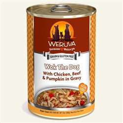 Weruva Wok The Dog with Chicken, Beef & Pumpkin in Gravy 14oz. Case Of 12