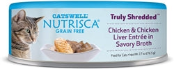 Nutrisca Cat Shredded Chicken and Chicken Liver 2.7 Oz. (Case Of 24)