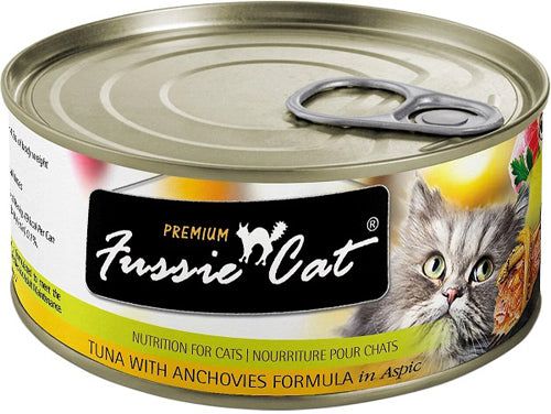 Fussie Cat Premium Tuna Anchovy In Aspic 2.82oz/24 Can
