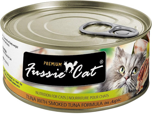 Fussie Cat Premium Tuna Smoked In Aspic 2.82oz/24 Can