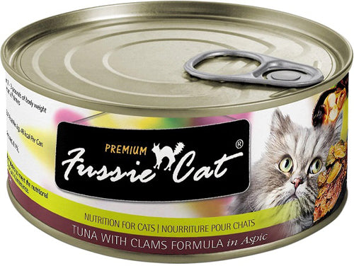 Fussie Cat Premium Tuna Clams In Aspic 2.82oz/24 Can