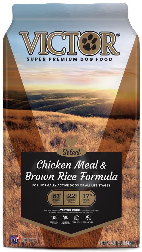 Victor Super Premium Dog Food Chicken Meal & Brown Rice 40 lb