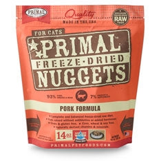 Primal Pet Foods Freeze Dried Cat Food- Pork 5.5Oz.