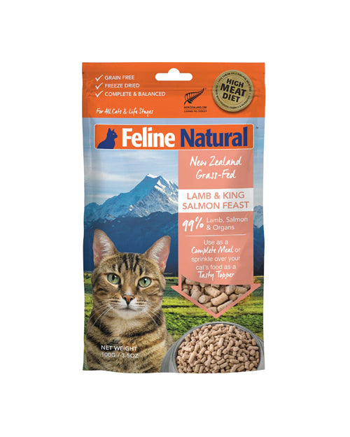 Feline Natural Cat Freeze-Dried Lamb & Salmon Topper 3.5Oz