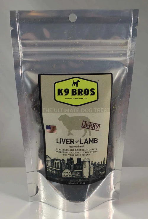 K9 Bros Jerky Liver Lamb 4oz