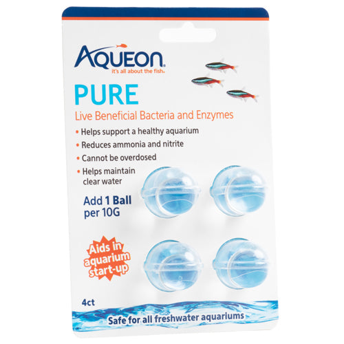 Aqueon PURE Bacteria Supplement 4 Pack 10 Gallon