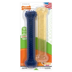 Nylabone Dental Chew and Flexi Bone Combo Pack Dog Chew Toys Flexi, Chicken, 1ea/Large/Giant 2 ct