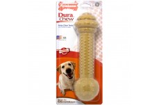 Nylabone Barbell Power Chew Durable Dog Toy Peanut Butter, 1ea/XXL/Monster 1 ct