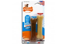 Nylabone Classic Puppy Chew Flavored Durable Dog Chew Toy Bones, 1ea/XS/Petite 2 ct
