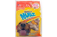 Nylabone Natural Nubz Chicken Dog Treats 12 count, 1ea/Large  30 Ibs.