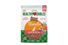 Nylabone Healthy Edibles Biscuits Grain Free Dog Treats Salmon, 1ea/12 oz