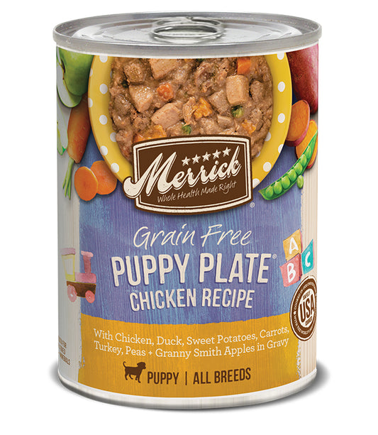 MERRICK DOG CLASSIC PUPPY PLATE 12.7OZ (Case of 12)