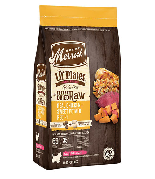 Merrick Dog Freeze-Dried Lil Plates Grain Free Chicken & Sweet Potato 20Lb