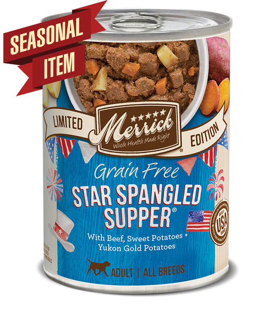Merrick Dog Seasonal Star Spangled Supper 12.7Oz