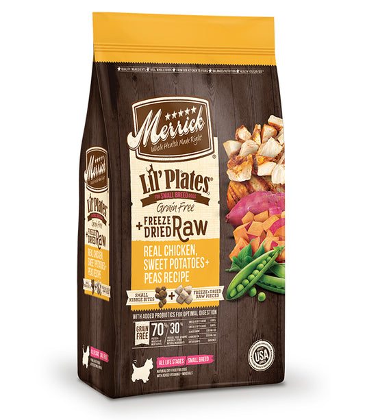 MERRICK DOG FREEZE-DRIED LIL PLATES GRAIN FREE CHICKEN & SWEET POTATO 10LB