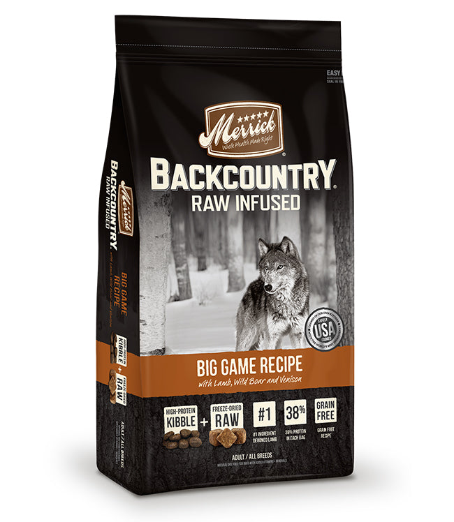 Merrick Backcountry Raw Infused Big Game Recipe 4 Lbs