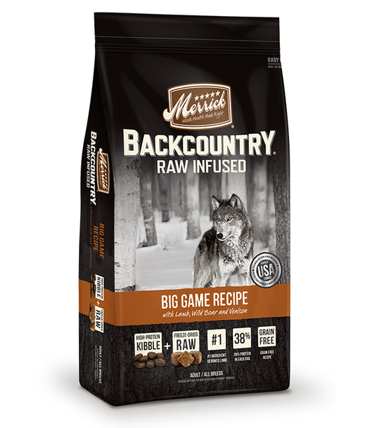 Merrick Backcountry Raw Infused Big Game Recipe 4 Lbs