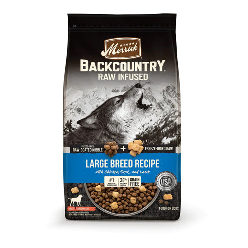 MERRICK DOG BACKCOUNTRY GRAIN FREE LARGE BREED 10LB