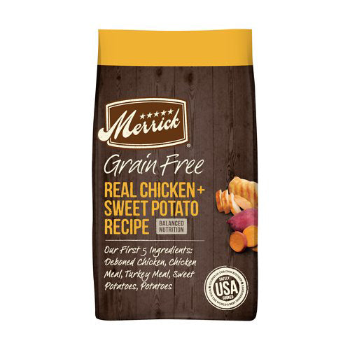 Merrick Dog Grain Free Chicken & Sweet Potato 4Lb