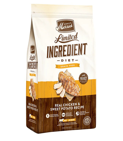 MERRICK DOG LIMITED INGREDIENT GRAIN FREE CHICKEN 4LB