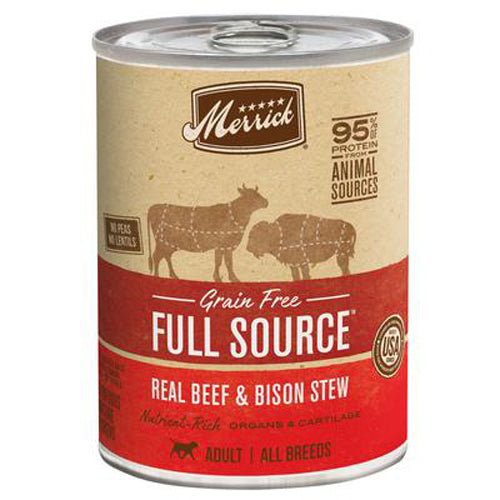 Merrick Dog Full Source Grain Free Beef 12.7 Oz (Case Of 12)