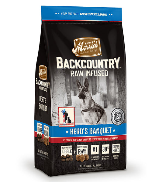 Merrick Backcountry Raw Infused Heros Banquet 4 Lbs