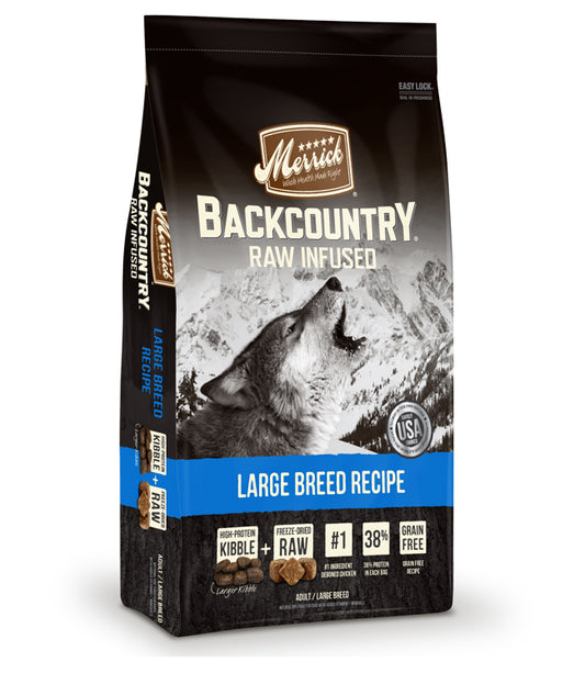 Merrick Backcountry Raw Infused Large Breed Recipe 12 Lbs