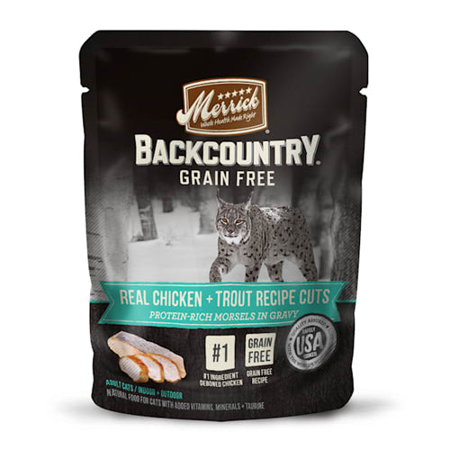 Merrick Cat Backcountry Real Chicken & Trout 3oz. (Case of 24)