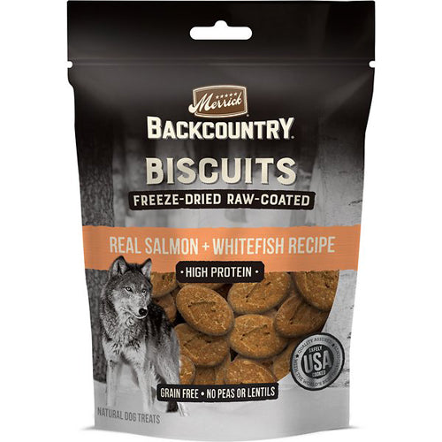 MERRICK DOG BACKCOUNTRY GRAIN FREE FREEZE-DRIED COATED SALMON 10oz. (Case of 6)