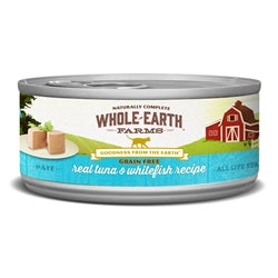 Whole Earth Farms Cat  Grain Free Tuna & Whitefish 2.75oz. (Case of 24)