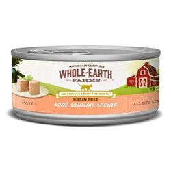 Whole Earth Farms Cat Grain Free Salmon 5oz. (Case of 24)