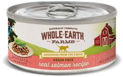 Whole Earth Farms Cat Grain Free Salmon Morsels in Gravy 5oz.(Case of 24)