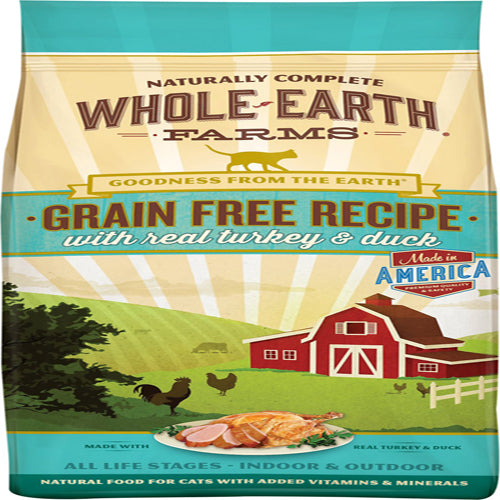 Whole Earth Farms Cat Grain Free Turkey and Duck 2.5Lb