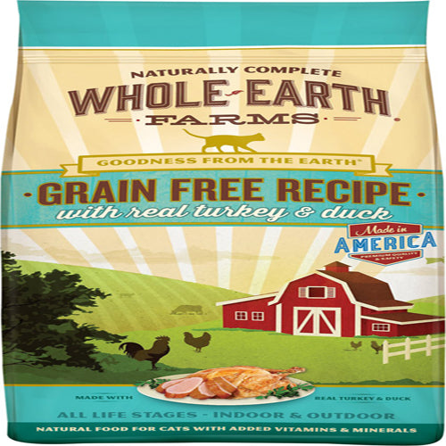 WHOLE EARTH FARMS CAT GRAIN FREE TURKEY & DUCK 10LB