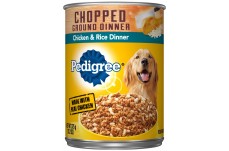 Pedigree Chopped Ground Dinner Chicken & Rice Canned Dog Food 13.2 oz 12 Pack