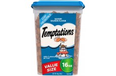 Temptations Savory Salmon Flavor Cat Treat 16 oz