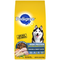 Pedigree High Protein Adult Chicken & Turkey Dry Dog Food 3.5 lbs.