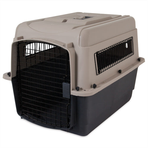 Petmate Ultra Vari Dog Kennel Hard-Sided Taupe, Black 28 in