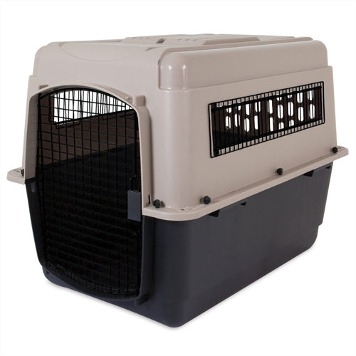 Petmate Ultra Vari Dog Kennel Hard-Sided Taupe, Black 36 in