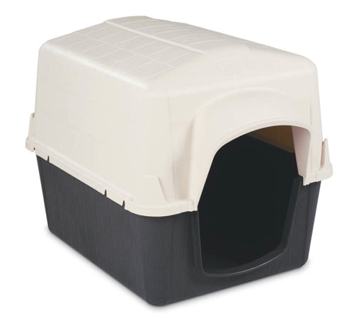 Petmate Barnhome Iii Dog House Bleached Linen, Black Small