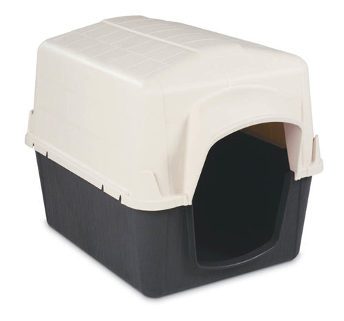 Petmate Barnhome III Dog House Bleached Linen, Black Medium