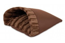 Aspen Kitty Cave Cat Bed Solid Chocolate Brown 19 in x 16 in