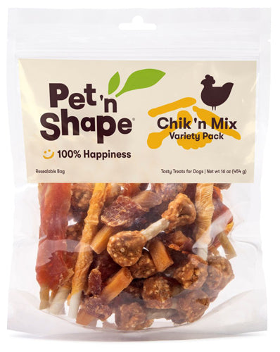 Pet N Shape Chik n Mix Dog Treats Variety Pack 1ea/16 oz