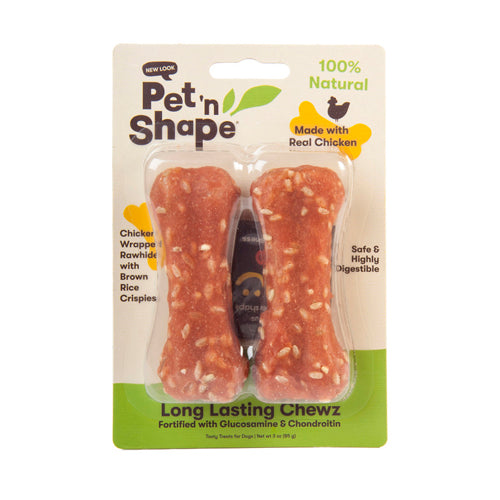 Pet 'N Shape Long Lasting Chewz Bone 4 in 2 Pack